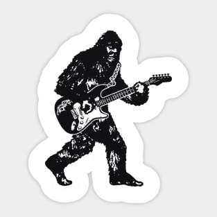 guitar bigfoot Sticker